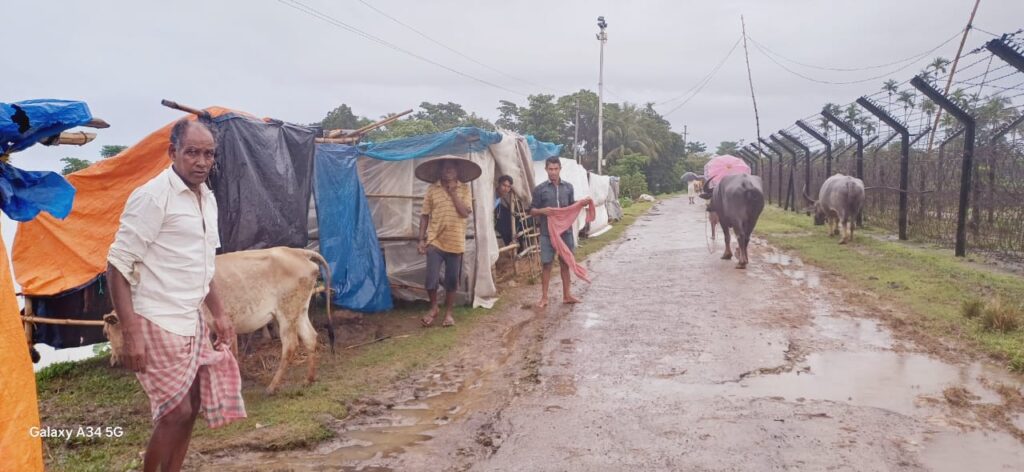 People displaced by Assam flooding 2024